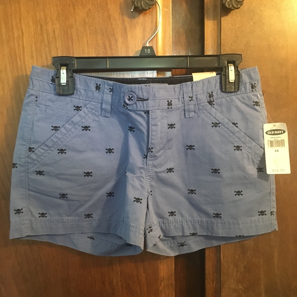Old navy skull shirts blue punk rockabilly